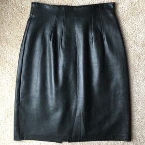 Black Leather Skirt